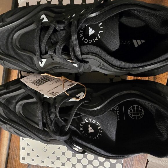 adidas by Stella McCartney ULTRABOOST SPEED Black Running Shoes Women's Sz 7 NEW - Picture 9 of 16